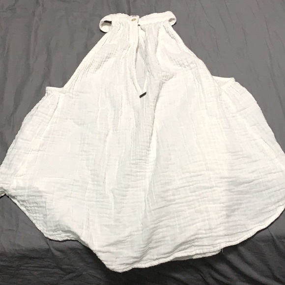 O’neill Women’s White Halter Neck Tank Top - Picture 2 of 4